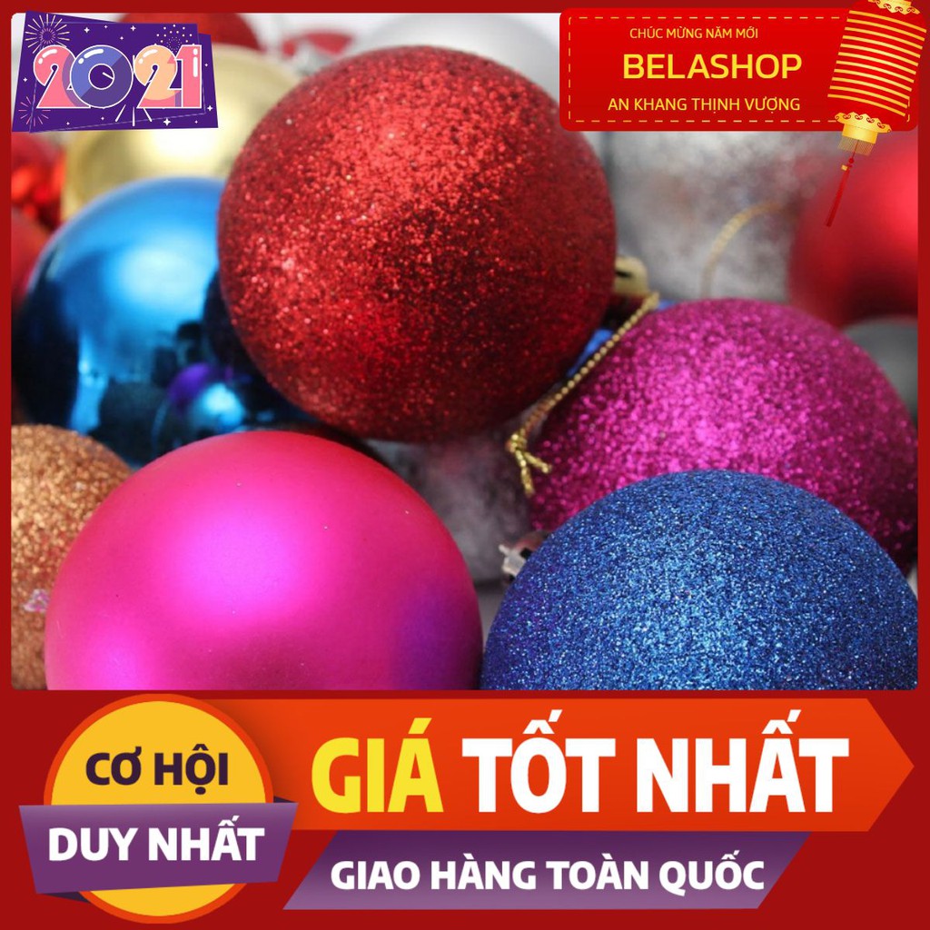[HCM]COMBO 6 TRÁI CHÂU KIM TUYẾN 8CM ĐƯỢC CHỌN MÀU
