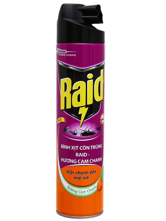 [HCM]Bình Xịt Côn Trùng Raid 600ml