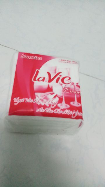 KHĂN GIẤY VUÔNG LAVIE (MẪU MỚI VILLA) MÀU TÍM QTP131