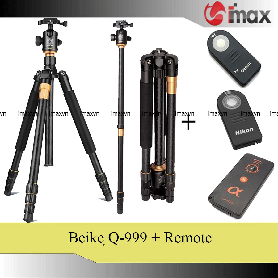 Chân máy ảnh Tripod/ Monopod Q-999 + Remote cho máy ảnh