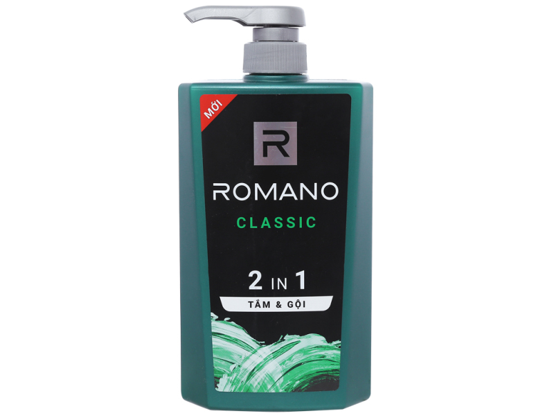 Tắm gội nước hoa Romano Classic tóc chắc khoẻ sạch sảng khoái 650g nhập khẩu