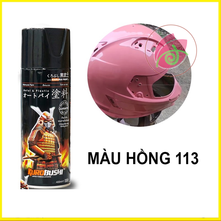 Chai Sơn xịt Samurai Màu Hồng 113