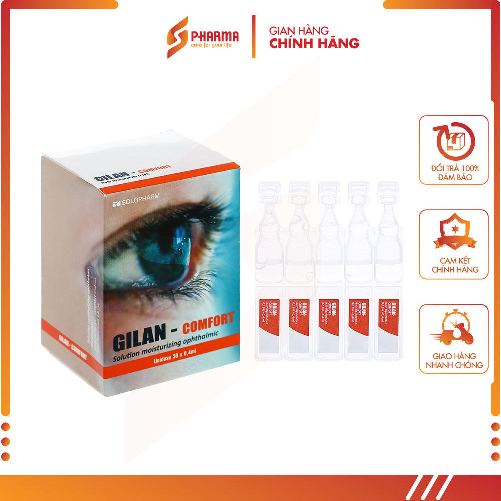 Dung dịch nhỏ mắt Gilan-Comfort 0.18% giảm khô mắt - Solopharm