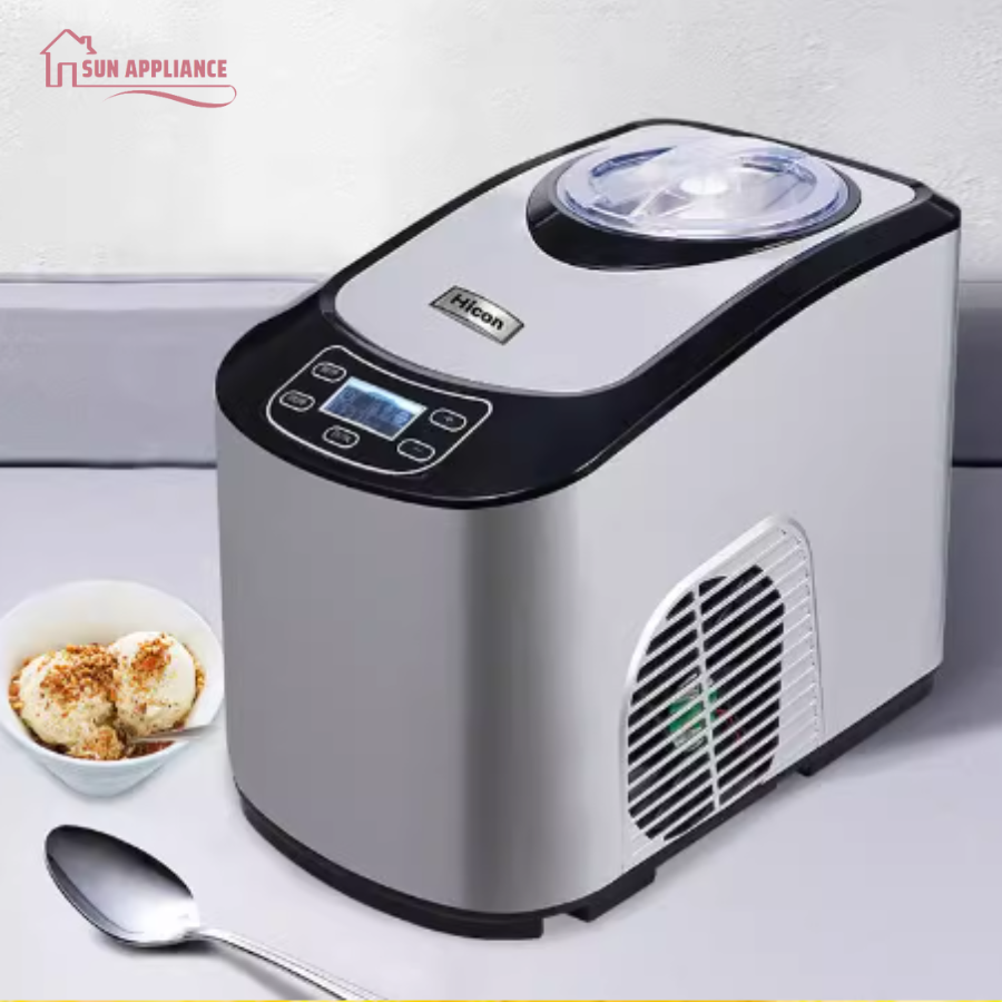 Máy làm kem tự động hicon, máy làm kem tươi trái cây 1,5l