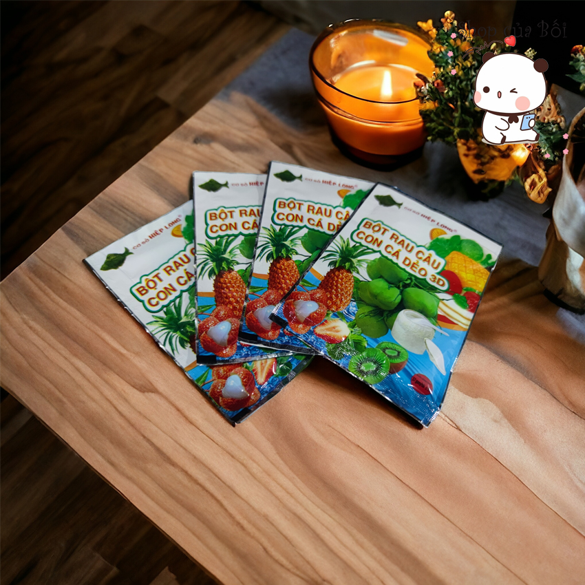 BỘT RAU CÂU CON CÁ DẺO HIỆP LONG (Gói 12g)