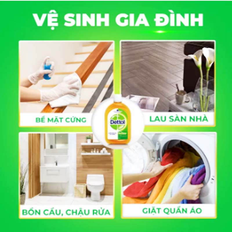 Combo 2 Dung dịch sát khuẩn Dettol 500ml