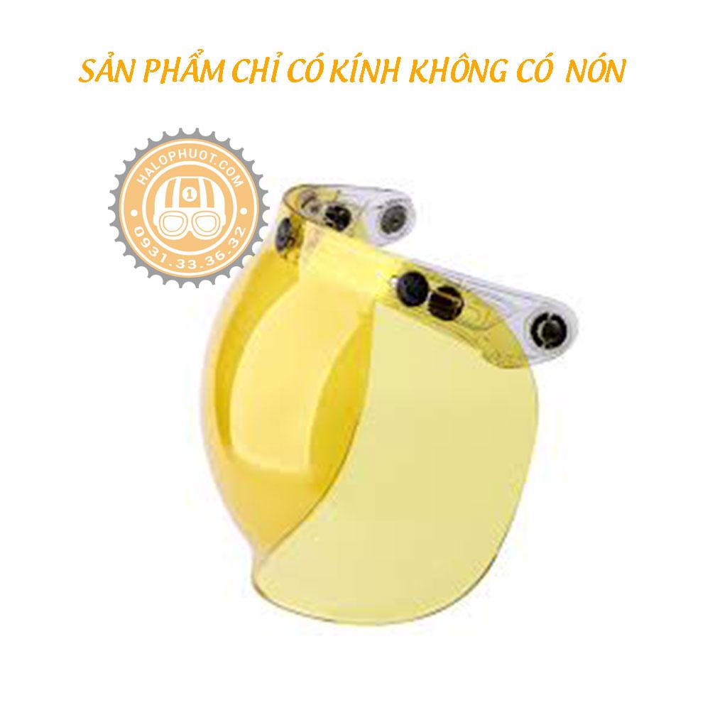Kính Bubble Royal cho nón bảo hiểm 3/4 (Trong, Khói, Vàng, Tráng Gương, 2 màu)