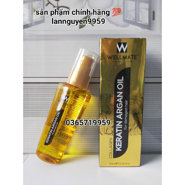 WELLMATE tinh dầu dưỡng tóc (60ml) - Chính Hãng