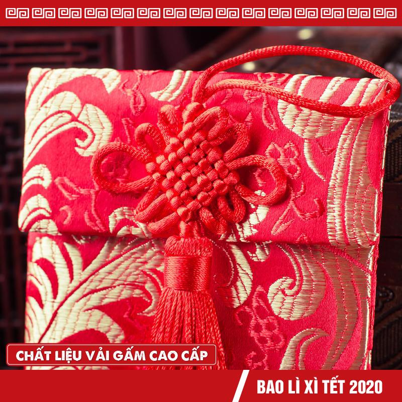 Bao Lì Xì Vải Gấm Nhiều Hoa Văn Cao cấp