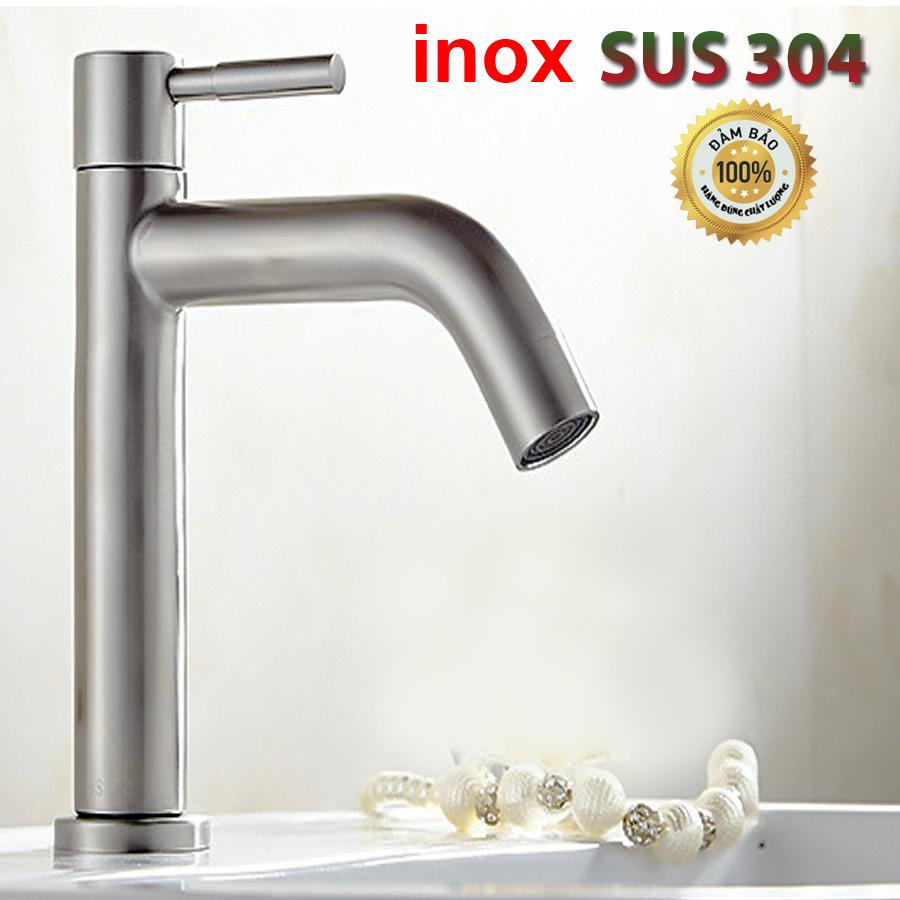 Vòi Bồn rửa Tay LAVABO INOX Thật 100% SUS 304 Hàng Xịn