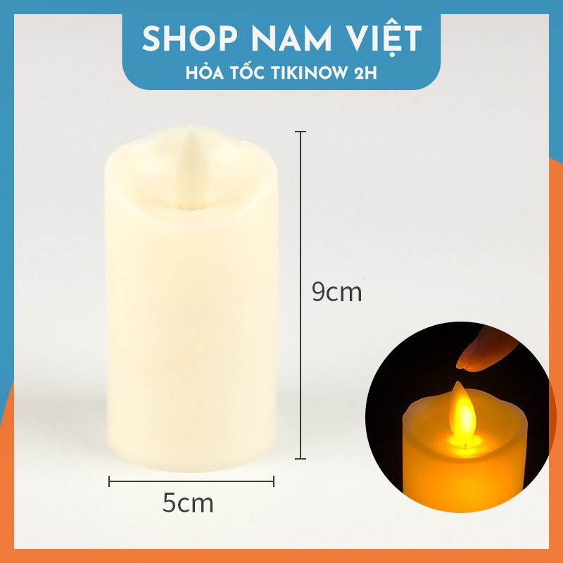 Đèn led nến điện tử tim lắc