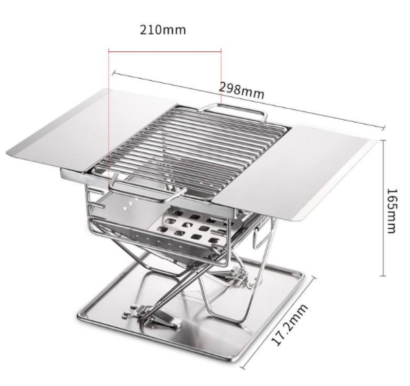 Bếp nướng than hoa dành cho 2 người Campingmoon MT-015 FLY