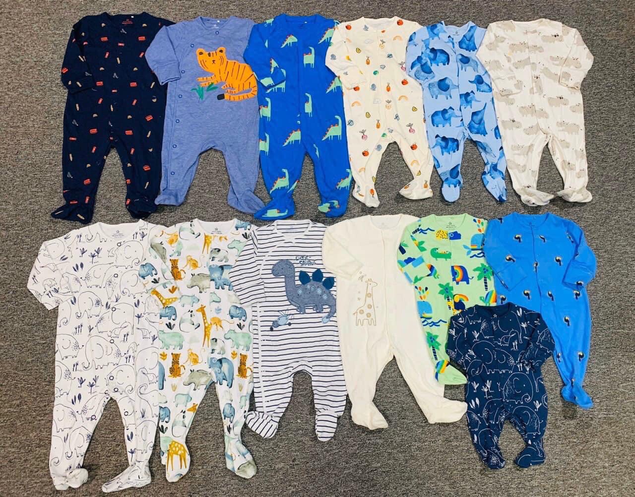 Set 2 áo liền quần cho bé sơ sinh