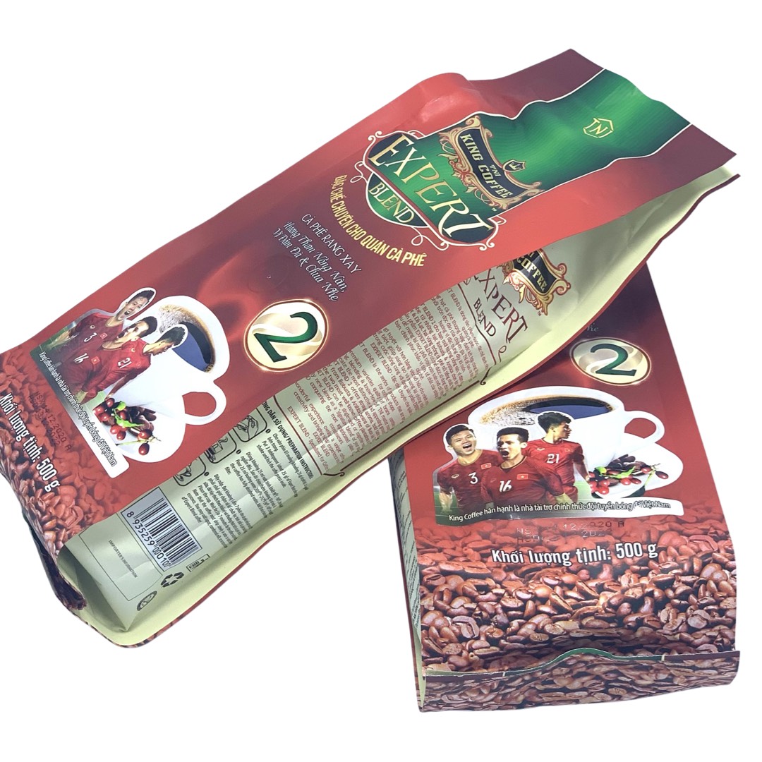 Combo 2 Gói Cà phê rang xay King Coffee Expert Blend 2 (500g/Bịch)