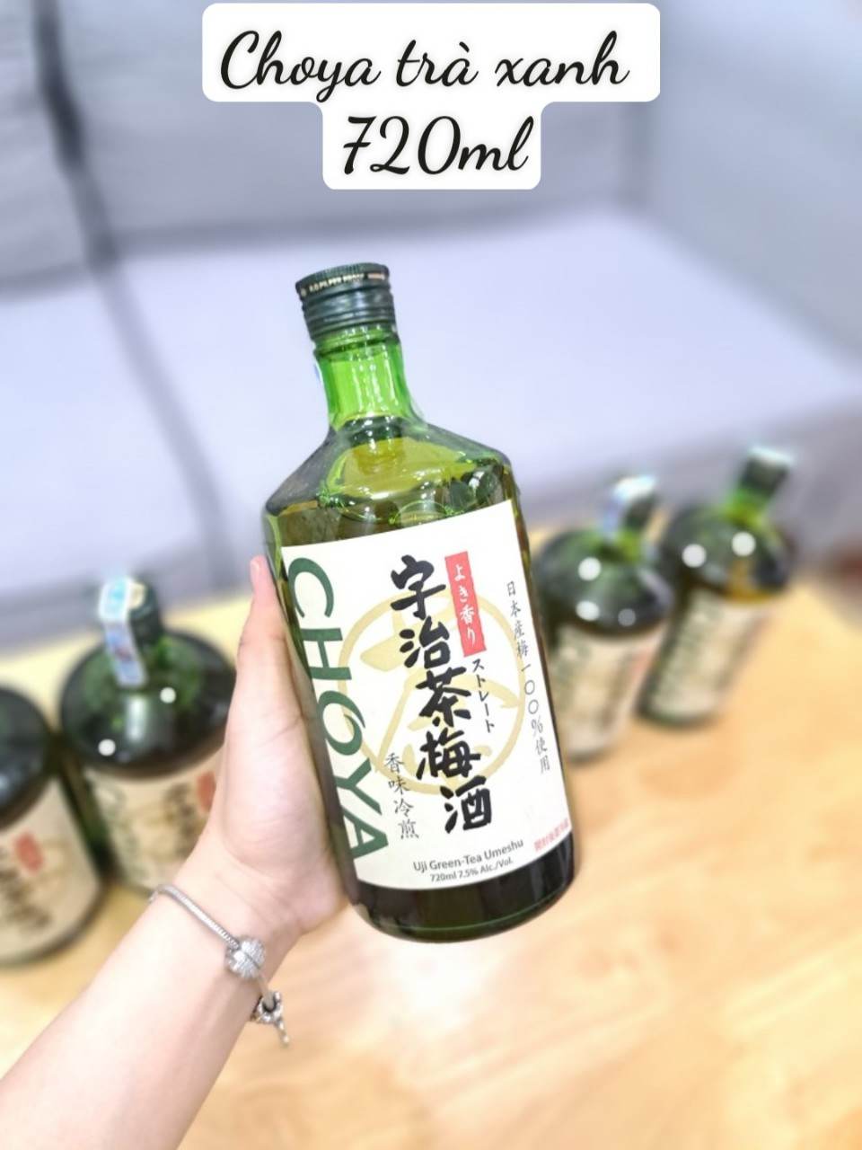 Nước mơ Choya Uji-cha green tea umeshu 720ml