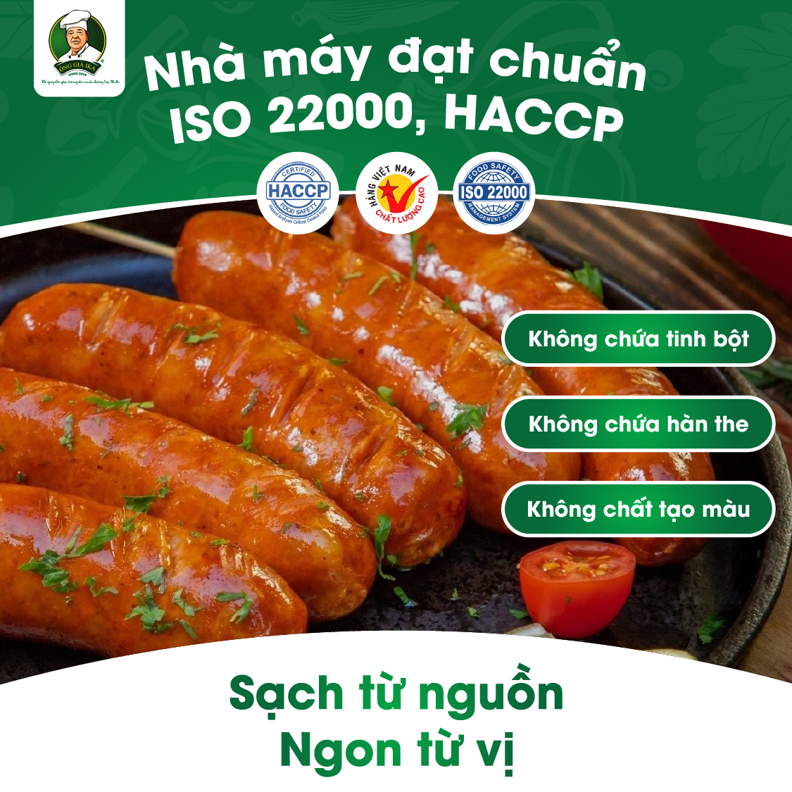 [ Chỉ giao HCM & Hà Nội] Xúc xích Klobasa 500g Ông già Ika