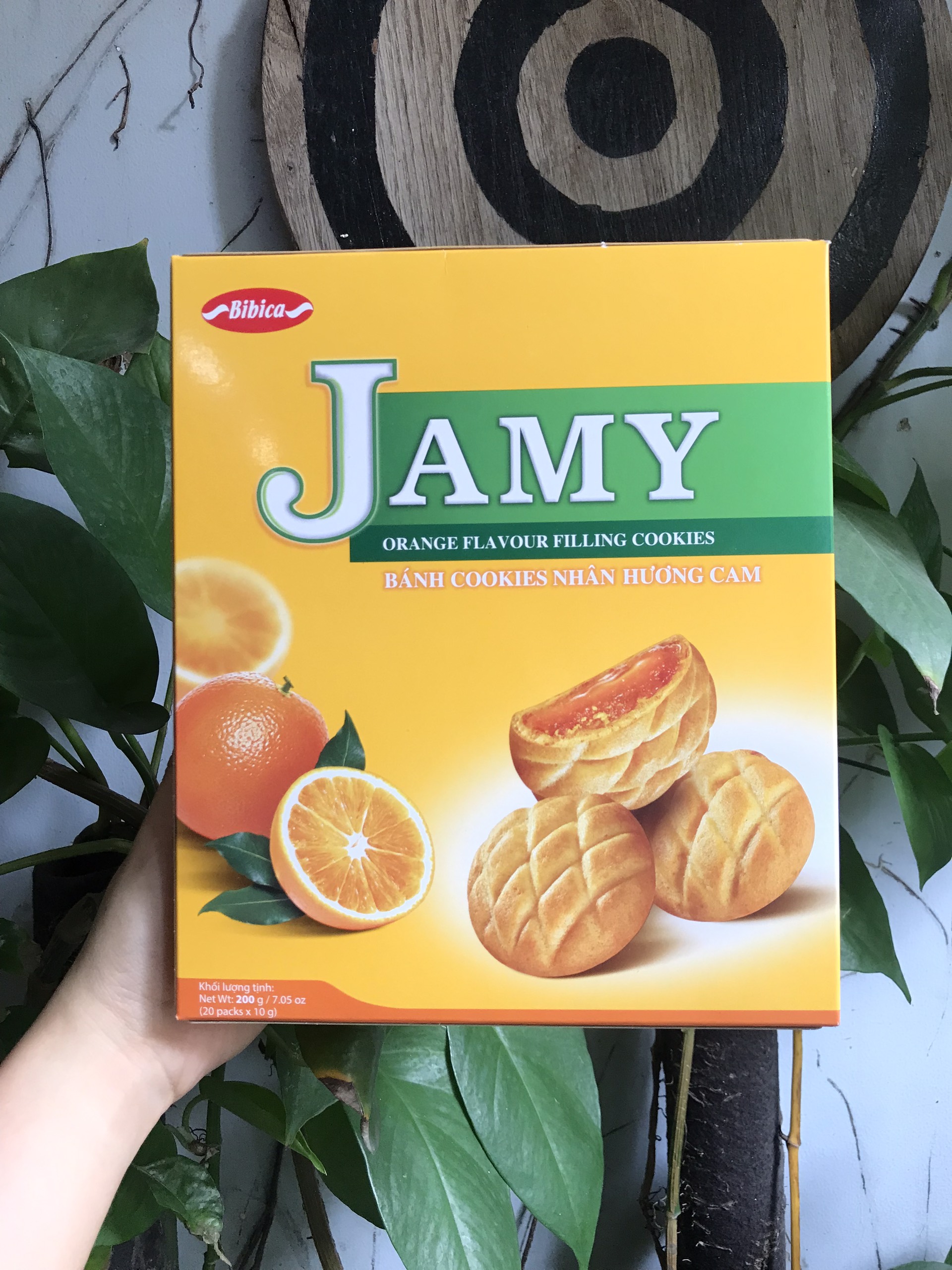 Bánh Quy Jamy Nhân Mứt Cam (Hộp 200g)
