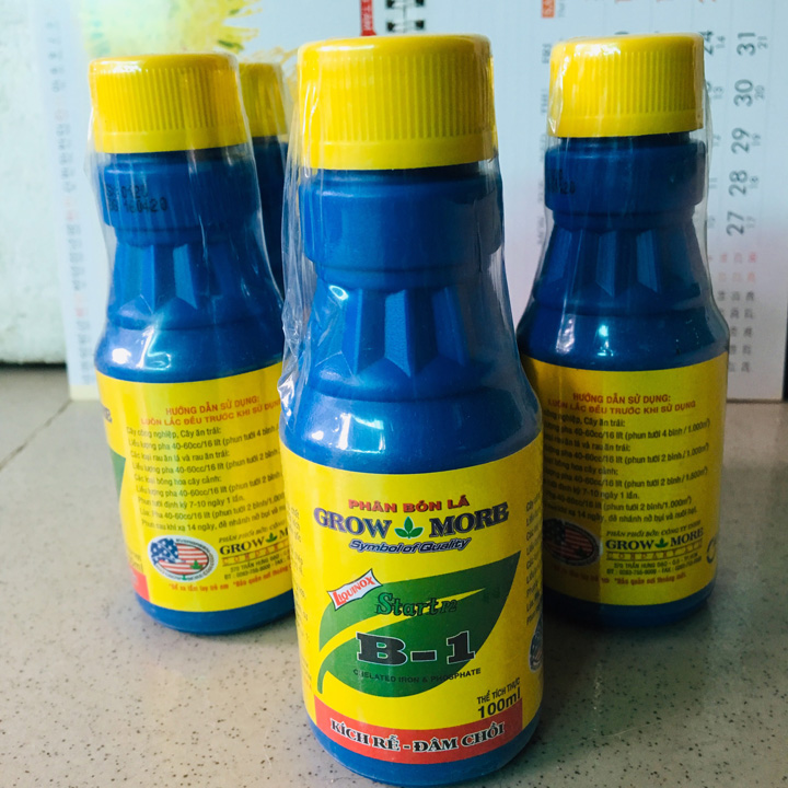 PHÂN BÓN LÁ B1 CHO LAN 100ML, DUNG DỊCH B1, VITAMIN B1 CHAI 100ML