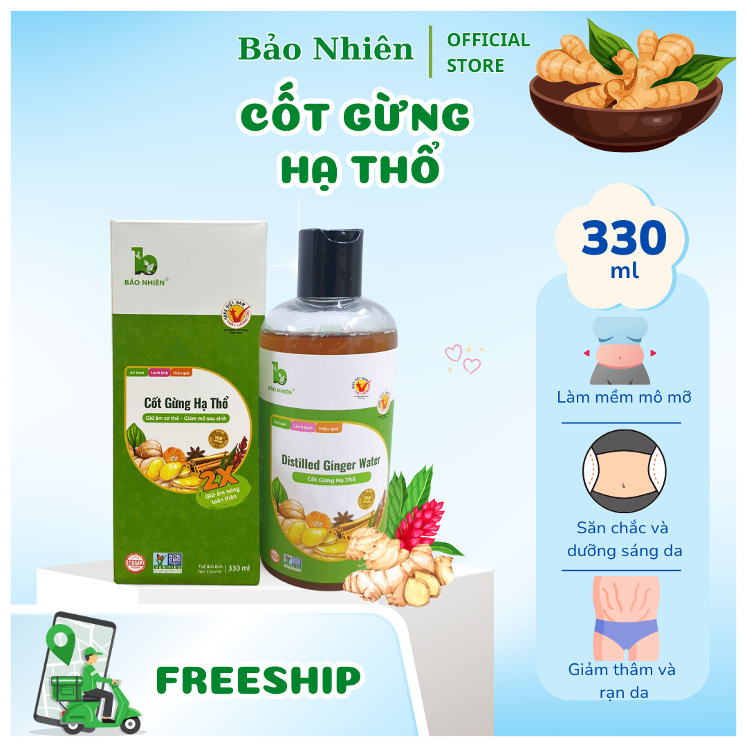 Cốt Gừng Giảm Mỡ Vòng Eo Sau Sinh Bảo Nhiên