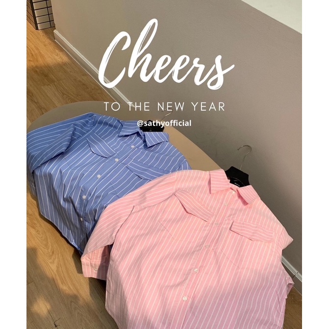 Áo sơ mi Nữ SATHY sọc cá tính ( STRIPEDV2 SHIRT)