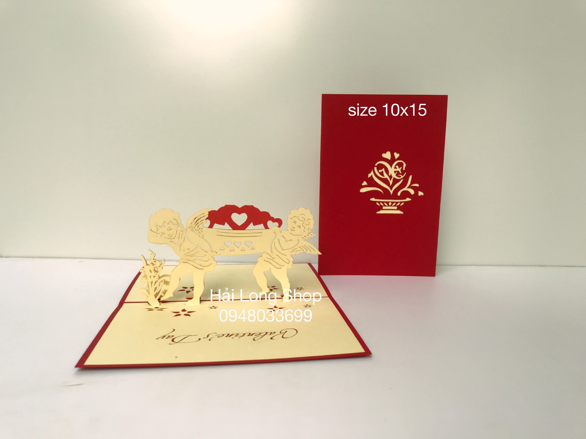 Thiên Thần 8 - Valentine - Love - Thiệp 3D