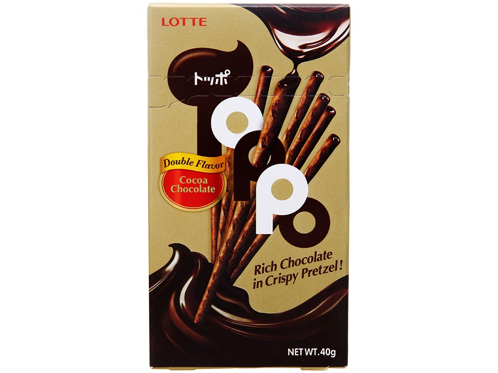 Bánh Que Lotte Toppo Nhân Sôcôla Hương Cacao