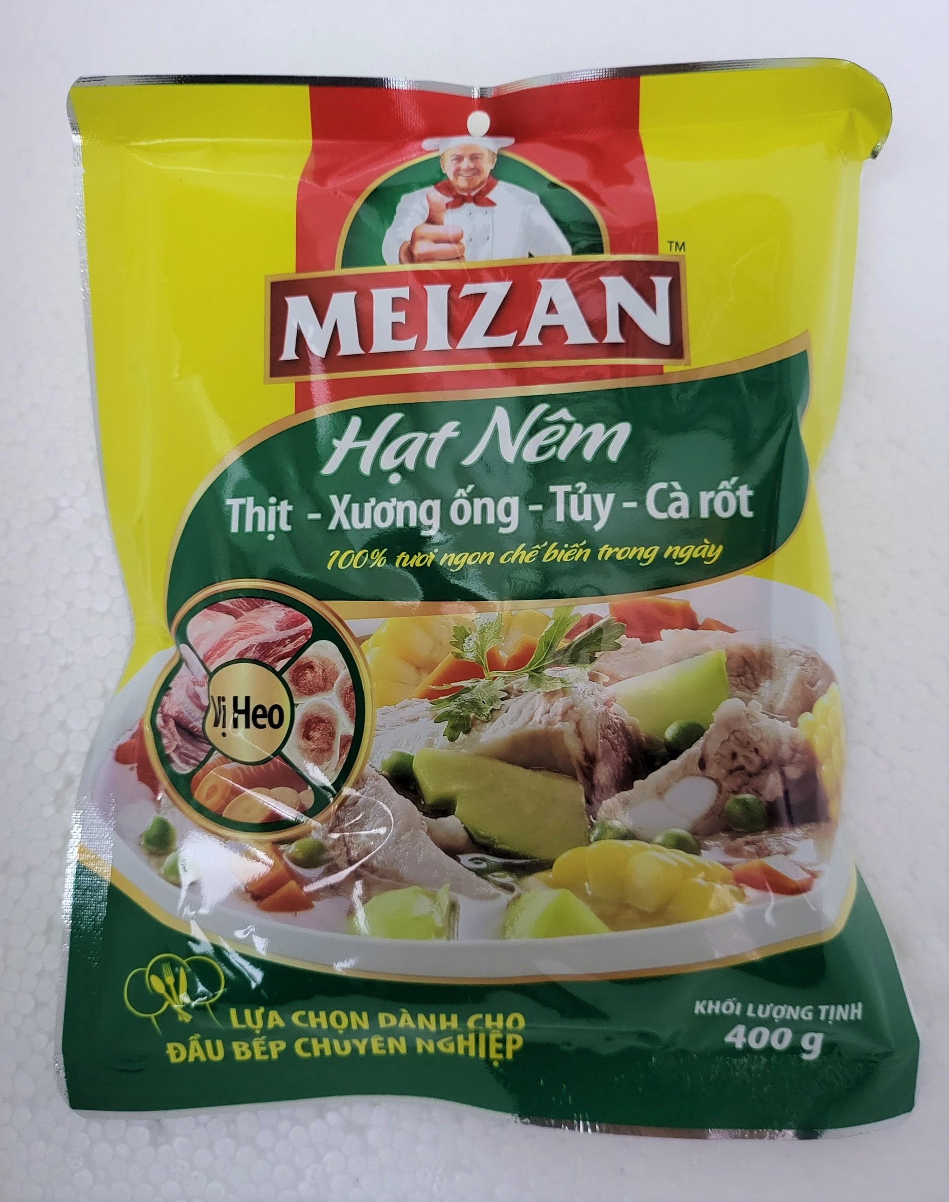 [Gói nhỏ 400g] HẠT NÊM VỊ HEO [VN] MEIZAN Pork Seasoning