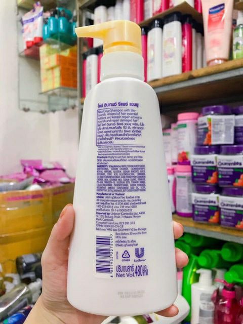 Dầu gội Dove 480ml Thái Lan