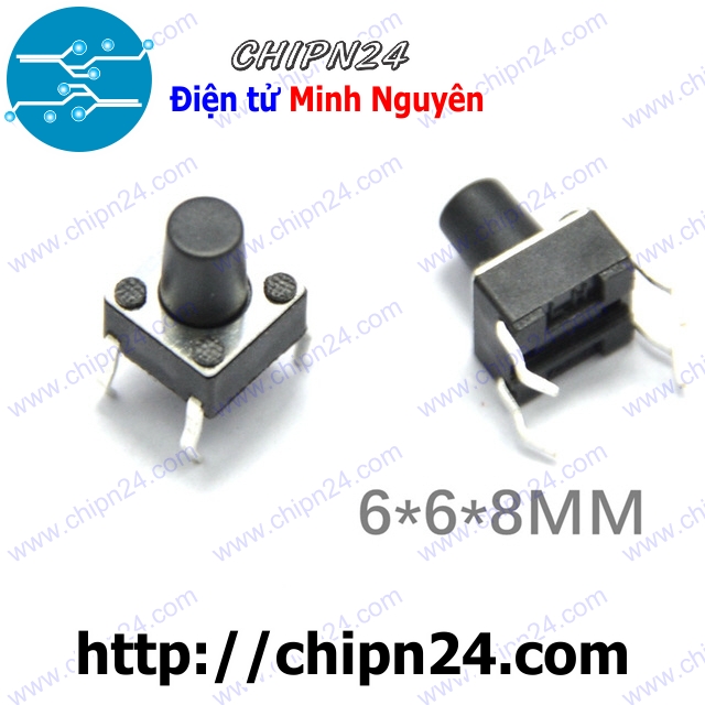 Nút nhấn 4 chân 6x6x8mm dip