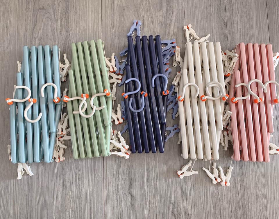 Móc  Xếp Gọn Phơi Đồ cho Bé 29 kẹp