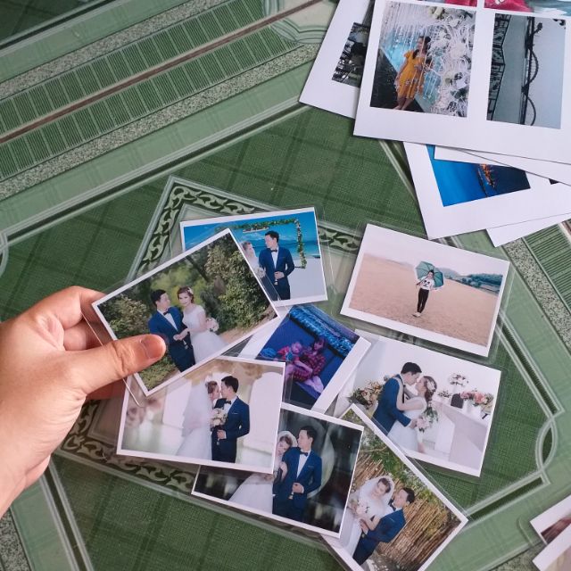 In ảnh lưu niệm khổ 6x9 đã ép plastic