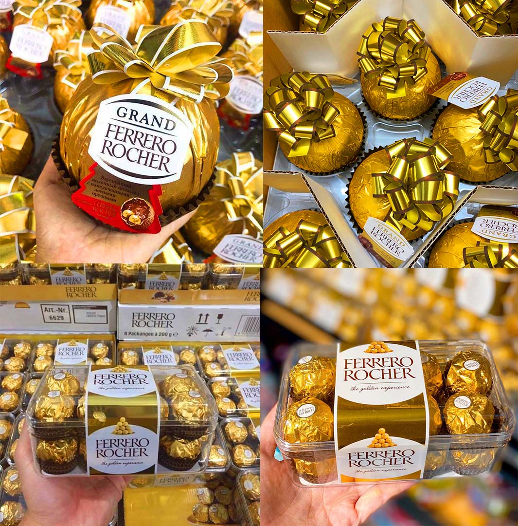 SOCOLA ROCHER ĐỨC - 16 VIÊN / 200G - CHOCOLATE FERRERO ROCHER
