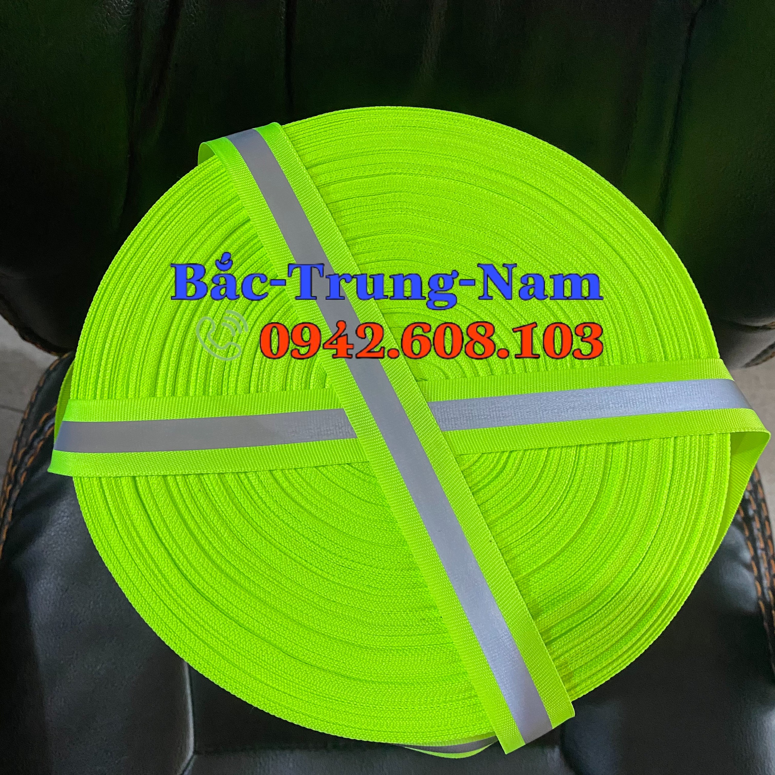 Cuộn dây phản quang màu sọc xám bản 2,5cm * 100m