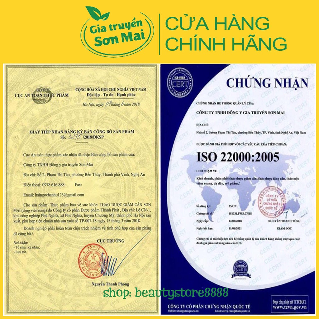 Giảm Cân Sơn Mai trà giảm cân nhanh cấp tốc