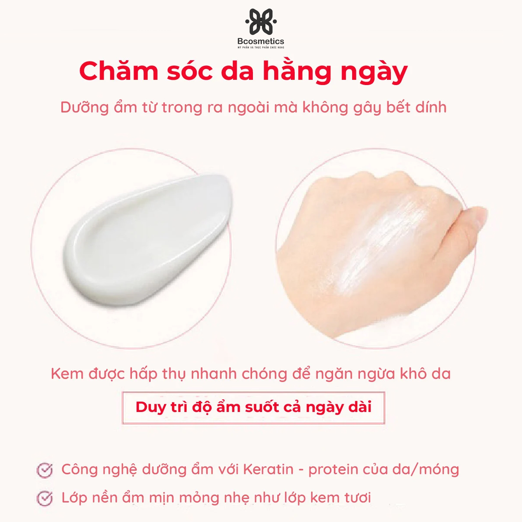 Kem Dưỡng Da Tay Và Móng Vaseline Deep Moisture Hand & Nail Cream 60ml