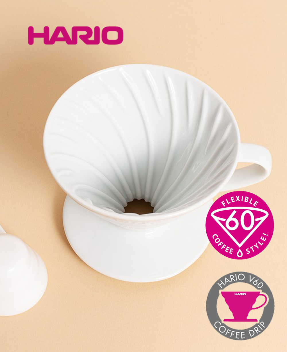 HARIO DRIPPER COFFEE V60 CERAMIC WHITE VDC-02W