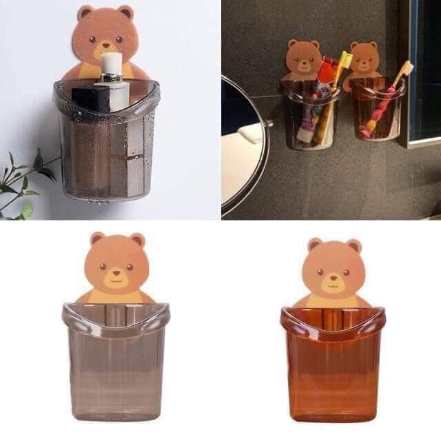 CỐC ĐỰNG BÀN CHẢI ĐỰNG ĐỒ ĐA NĂNG HÌNH GẤU