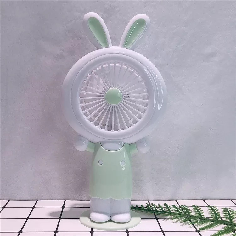 Quạt mini cầm tay tai thỏ