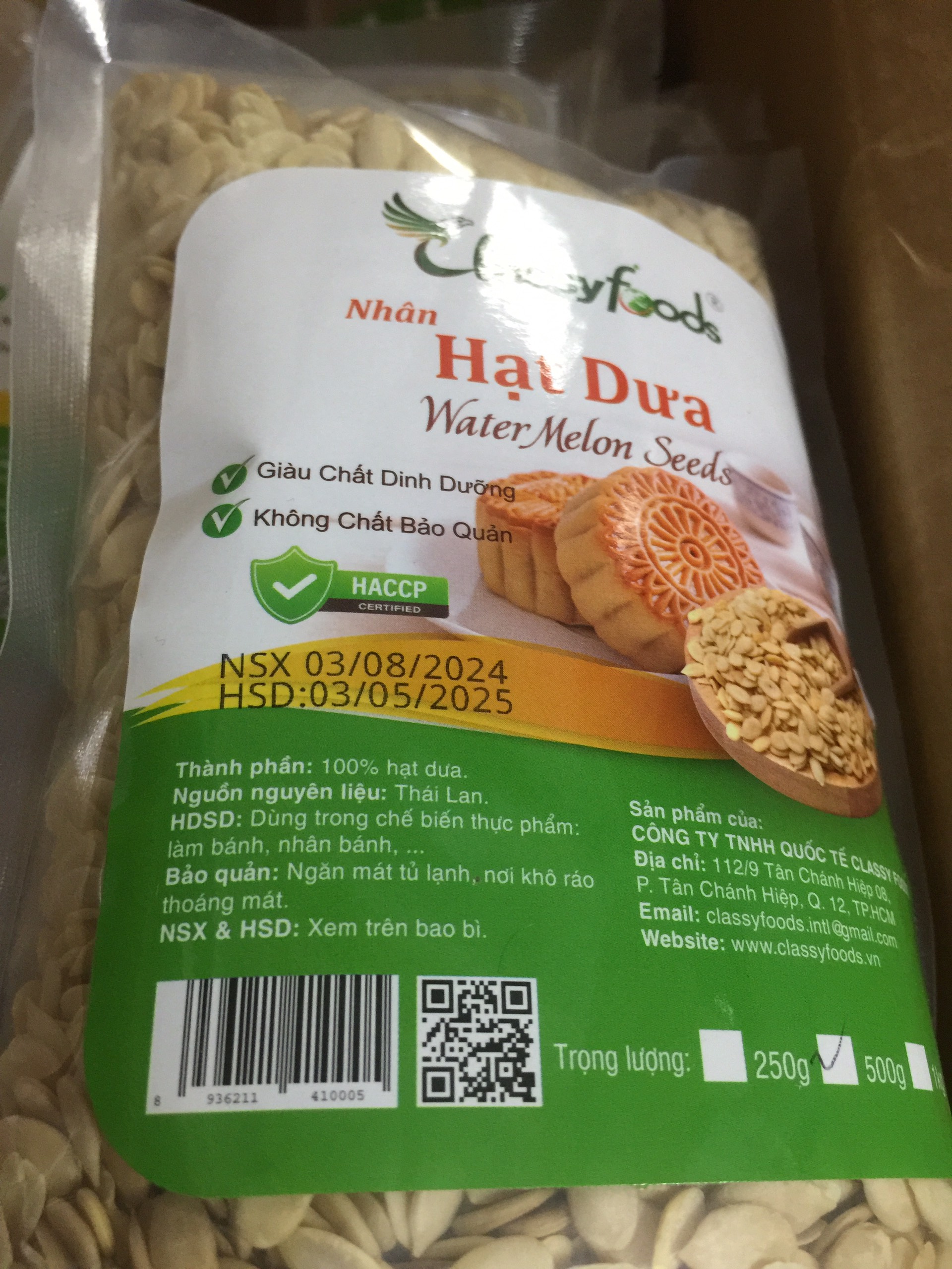 Hạt Dưa Tách Vỏ  Classyfoods