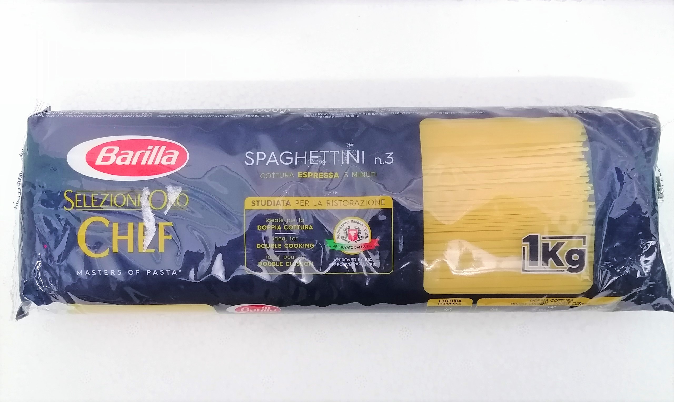 Túi 1Kg - Oro Chef no.3 Mì Ý số 3 Italia BARILLA Selezione Spaghetti anm-hk