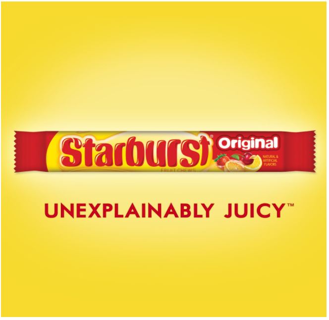 thanh kẹo viên Starburst Original 58.7g