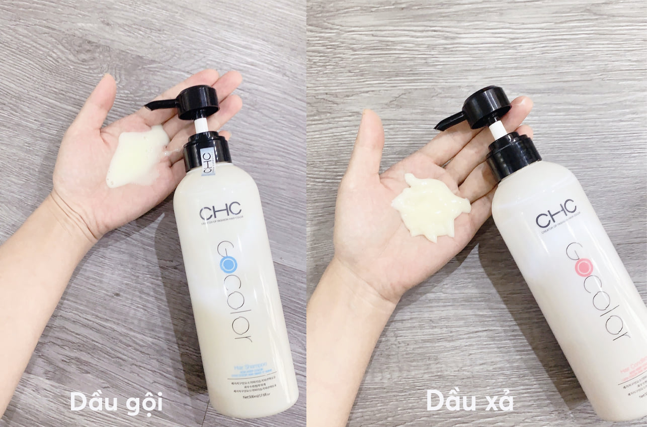 [Chính hãng] Combo gội xả hấp CHC Hàn Quốc 1500ml (Quà tặng combo 2 cặp gói gội xả)