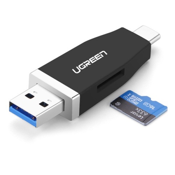 Đầu USB 3.0 đọc thẻ nhớ + USB Type-C Ugreen UG-30359