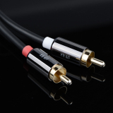 Dây cáp Audio 3.5mm ra 2 đầu RCA 10584 2M (Đen)
