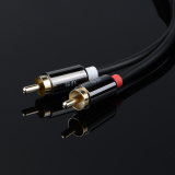Dây cáp Audio 3.5mm ra 2 đầu RCA 10584 2M (Đen)