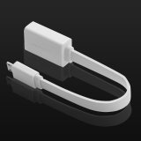 Dây cáp Micro USB OTG dẹt US126 10395 10CM Trắng