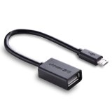 Dây cáp Micro USB OTG US126 10396 12CM (Đen)