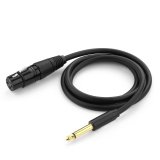Dây dụng kết nối Microphone với âm ly (Cáp Mic 6.3mm to XLR 8M Ugreen) (Màu đen)