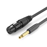 Dây dụng kết nối Microphone với âm ly (Cáp Mic 6.3mm to XLR 8M Ugreen) (Màu đen)