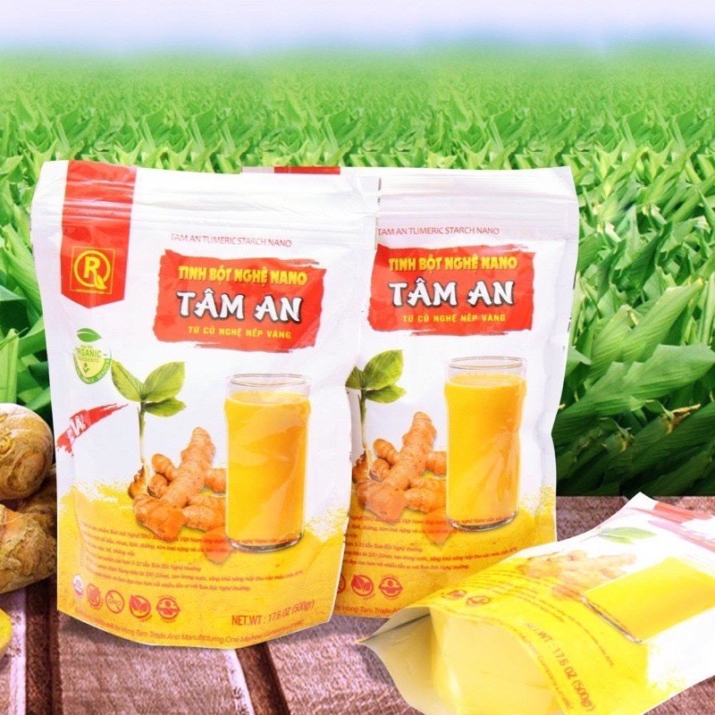 1kg tinh bột nghệ Nano (gồm 2 bịch x500g)